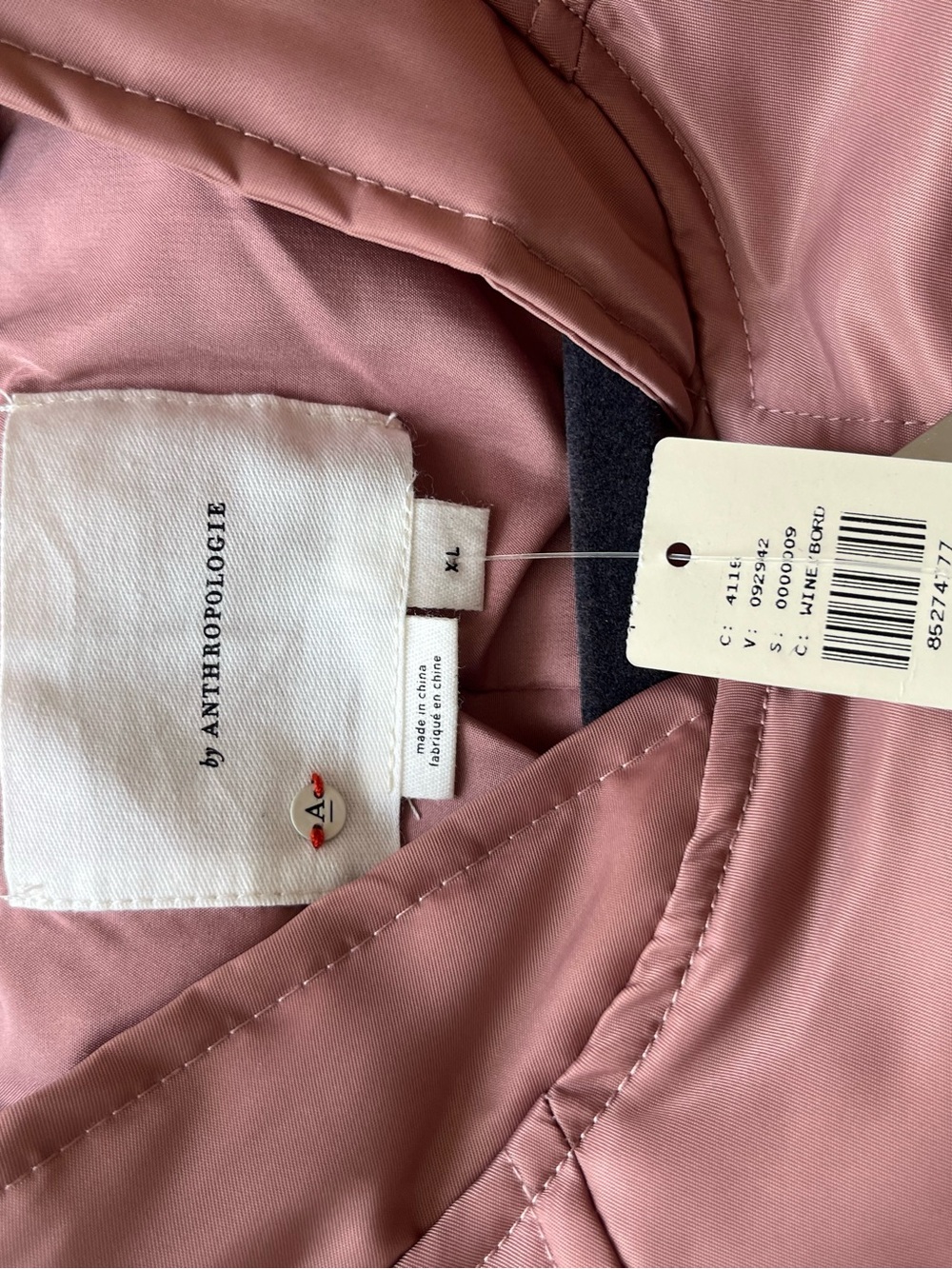 Anthropologie '98 Bomber Jacket Size XL Oversized Streetwear Boho NEW - Picture 10 of 10